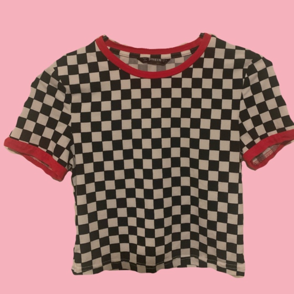 SHEIN Checkered Crop Top
